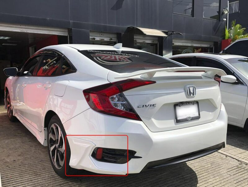 LIP TRASERO CIVIC 2016-2017 HFP STYLE - Imagen 2