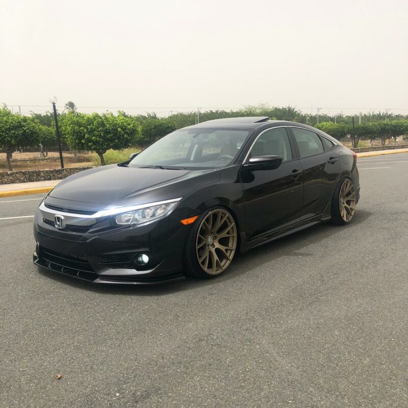 LIP DELANTERO KV3 STYLE HONDA CIVIC 2016-2017 - Imagen 2