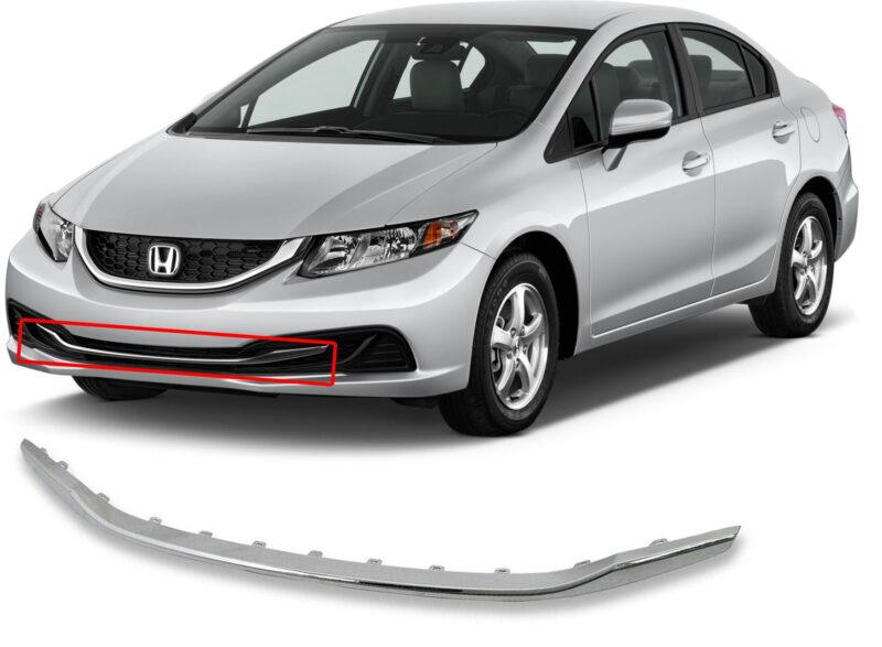 MOLDURA CROMADA INFERIOR CIVIC 2013-2015