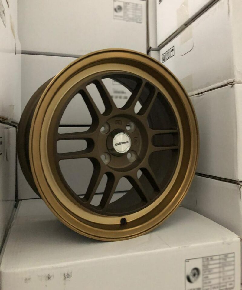 KILLERWHEELS 1499 16X7 +35 4X100 73.1 BRONZE AND MACHINE LIP WITH BRONZE CLEAR - Imagen 2
