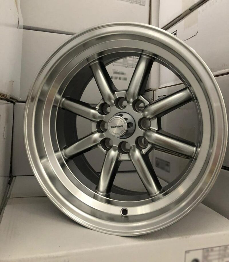 KILLERWHEELS 1777 15X8 4X100/4X114.3 73.1 HYPERBLACK - Imagen 2