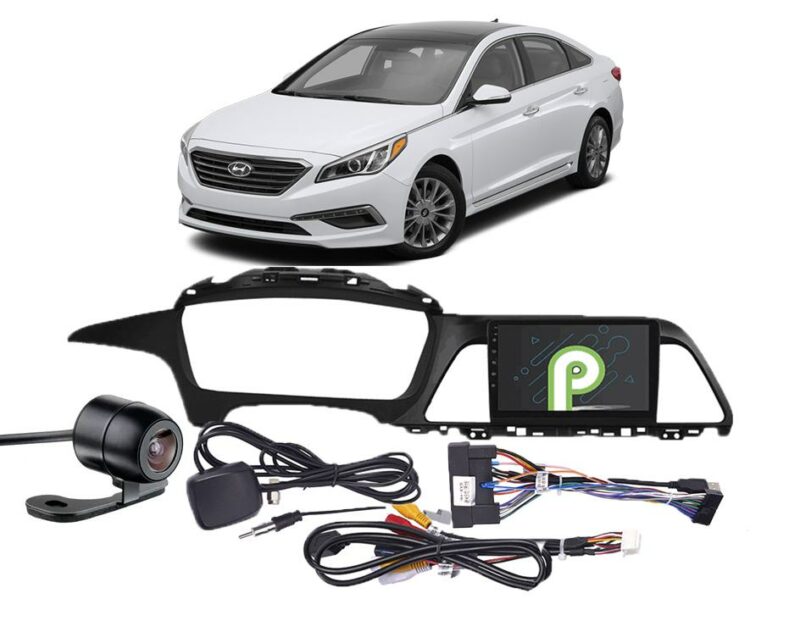 KIT RADIO + RADIO 9 PULGADAS ANDROID + CAMARA + CABLEADO SONATA LF 2015-2018