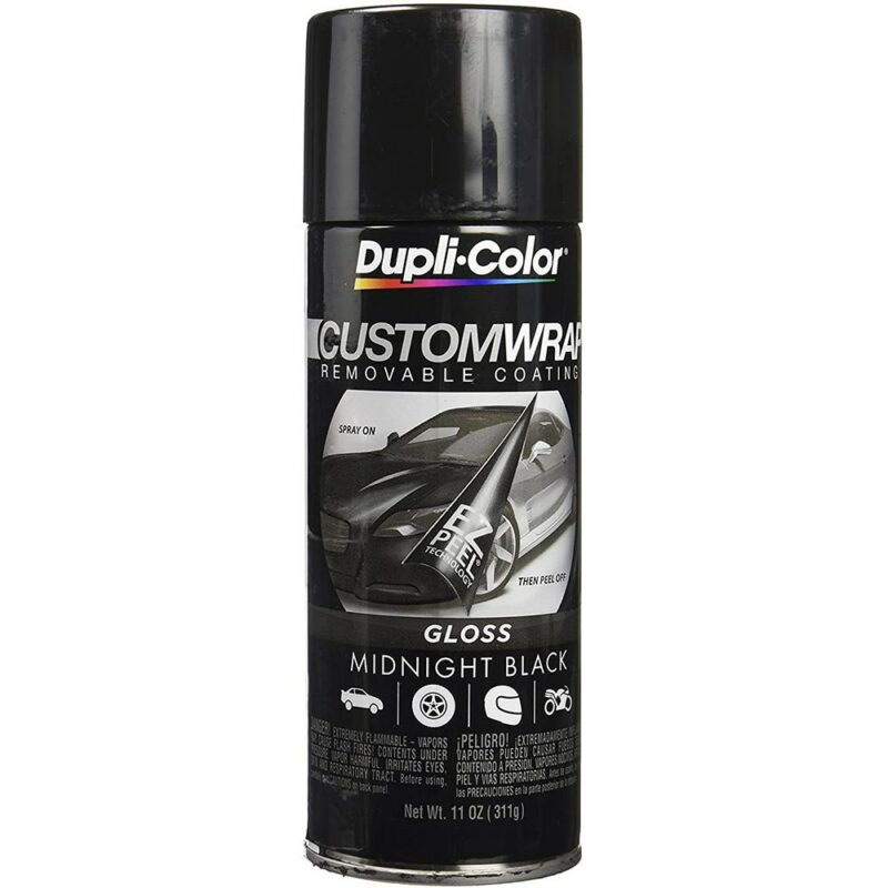 DUPLICOLOR CUSTOM WRAP REMOVABLE COATING GLOSS MIDNIGHT BLAK