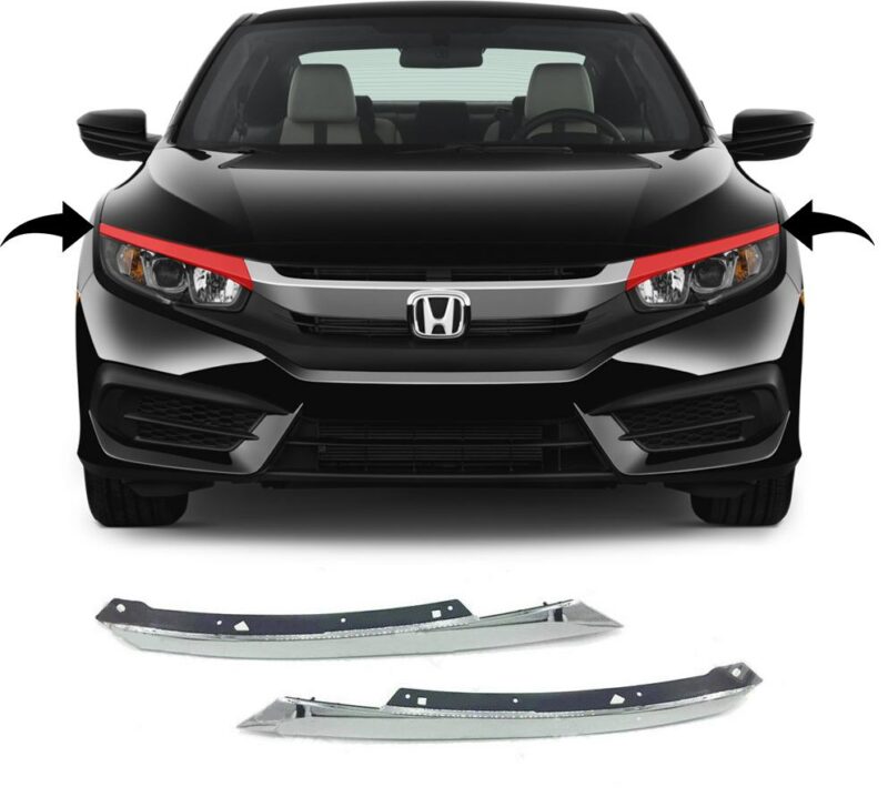 TRIM NIQUELADO FRONTAL CIVIC 2016-2018